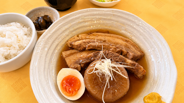 豚の角煮定食